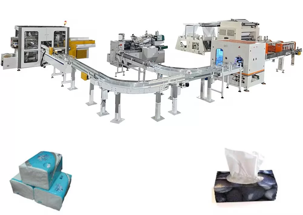 7-Lane Automatic Soft Pack Facial Tissue Production Line