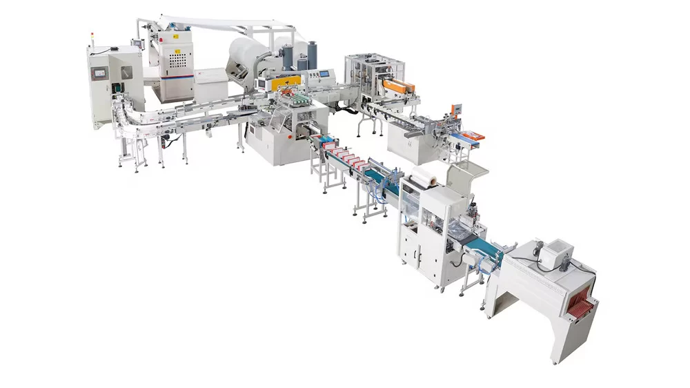 7-Lane Automatic Soft Pack Facial Tissue Production Line