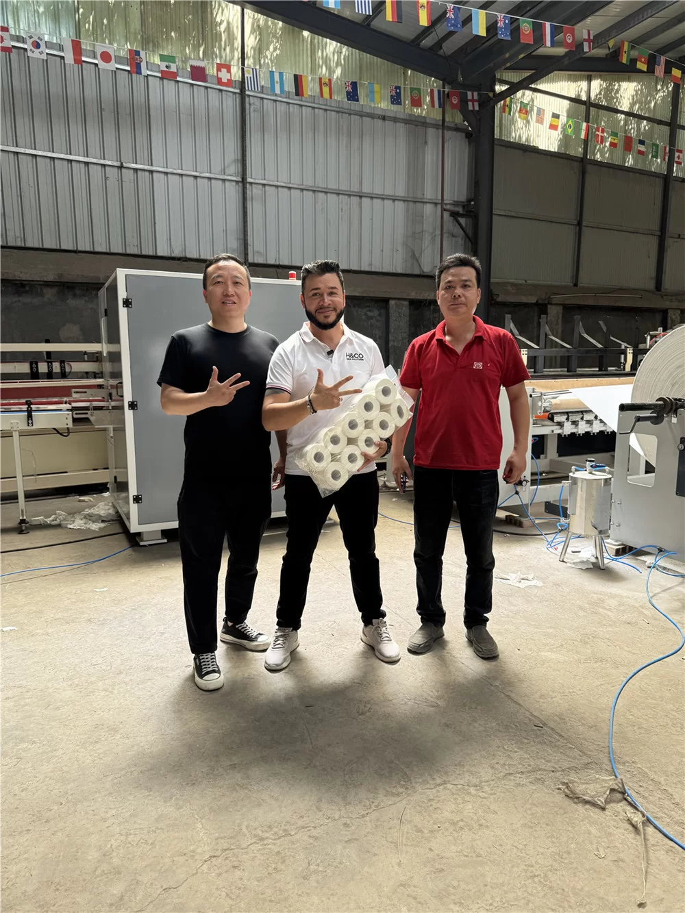 Customer Workshop Visit for Toilet Paper Machine and Finished Roll Review